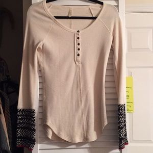 Free people long sleeve shirt